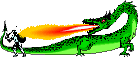Dragon fights Knight